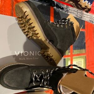 NIB Marks and Spencer Women's Black Lace-Up Booties UK3 USA 5